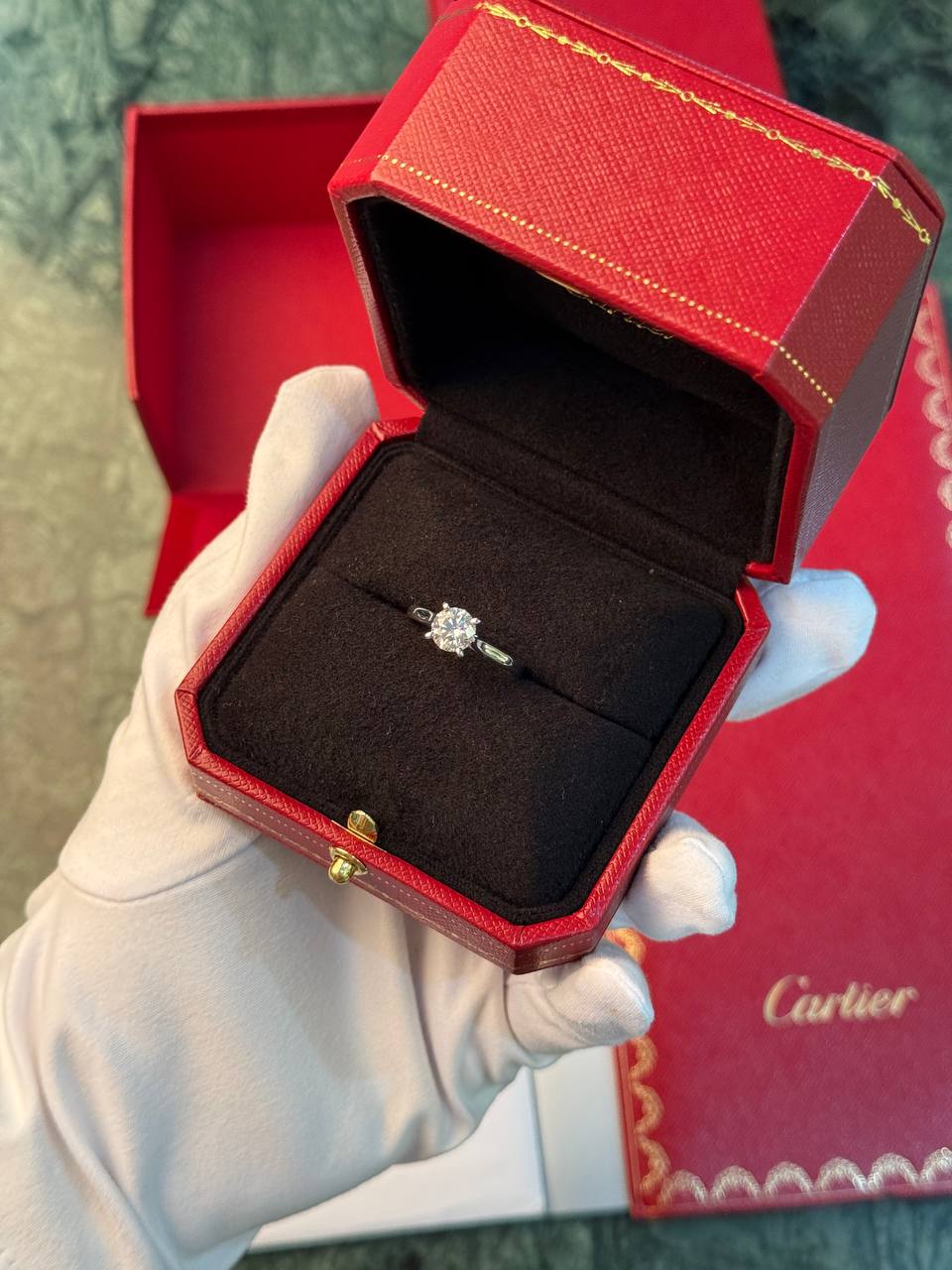 Кольцо Cartier с бриллиантом 1,08 ct. — изображение 4