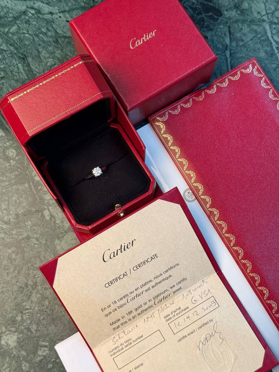 Кольцо Cartier с бриллиантом 1,08 ct. — изображение 5