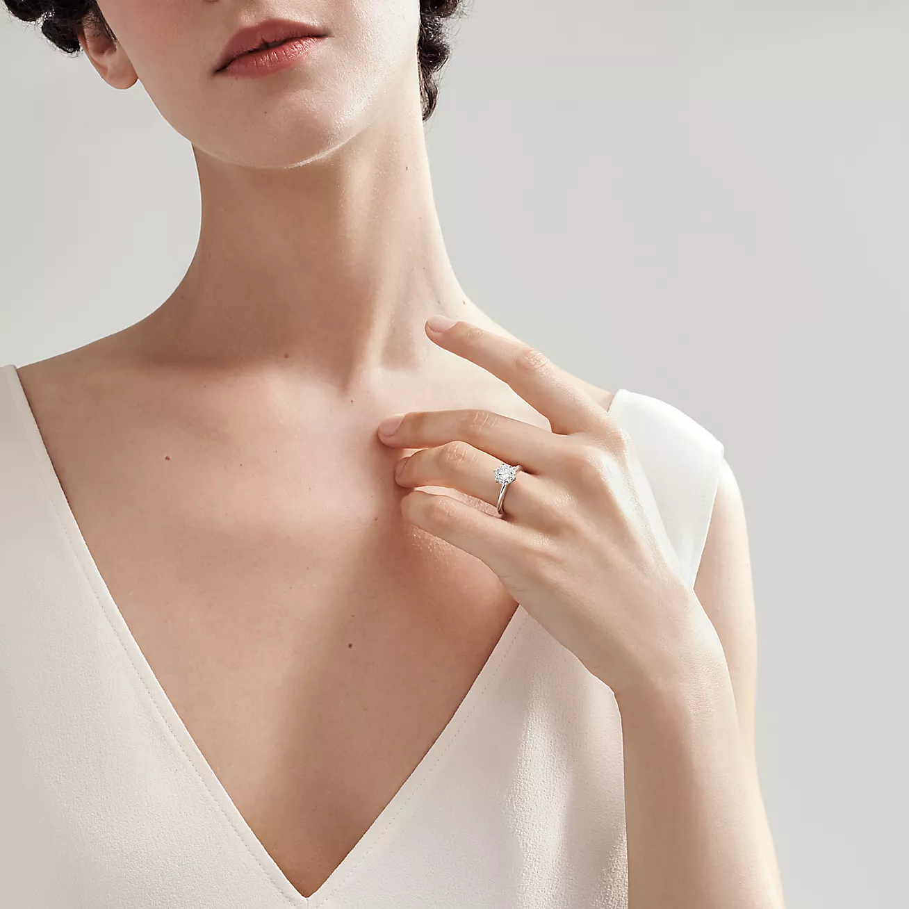 Кольцо с бриллиантом Tiffany & Co 0,30 ct. — изображение 4